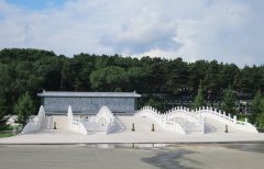 一面墙，，，，，一道景：九龙照壁浮雕景墙的诗画之美