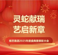 灵蛇献瑞 艺启新章 | 米乐m6集团2025年度盛典暨表扬大会